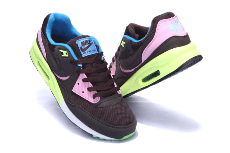 New Men'S Nike Air Max Black/Pink/Greenyellow